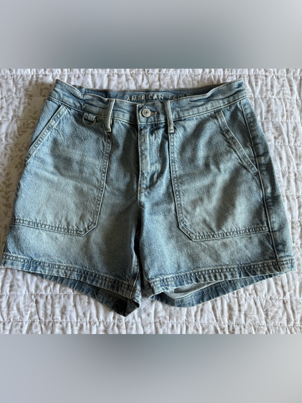 American Eagle Outfitters Light Blue Denim Jean Shorts